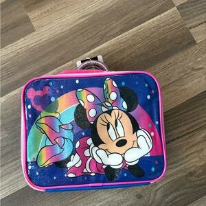 Bioworld Minnie Mouse Rainbow Lunch Box - Pink and Blue